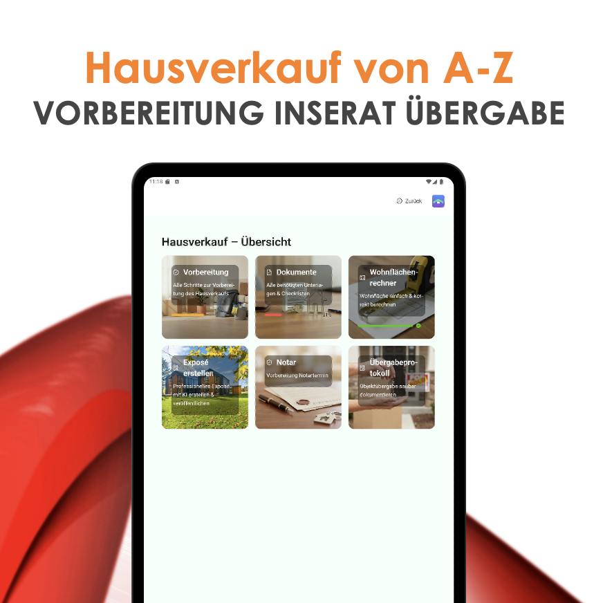 Hausverkauf von A-Z mit KIExpose in Android